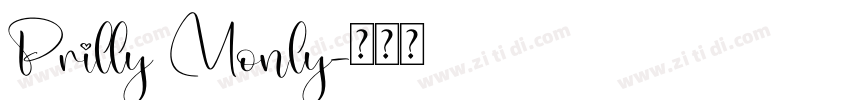 Prilly Monly字体转换